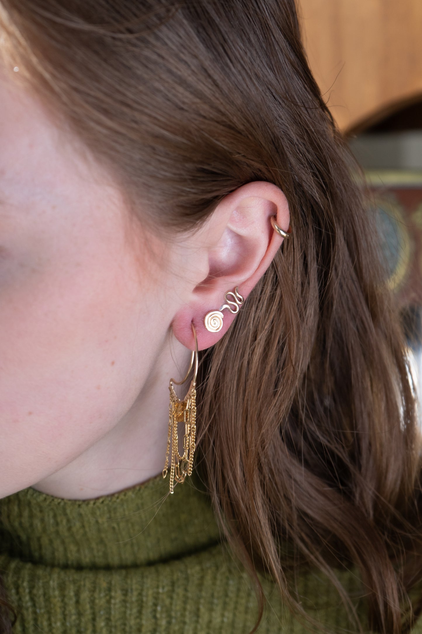 CITRINE CHAINED MOON