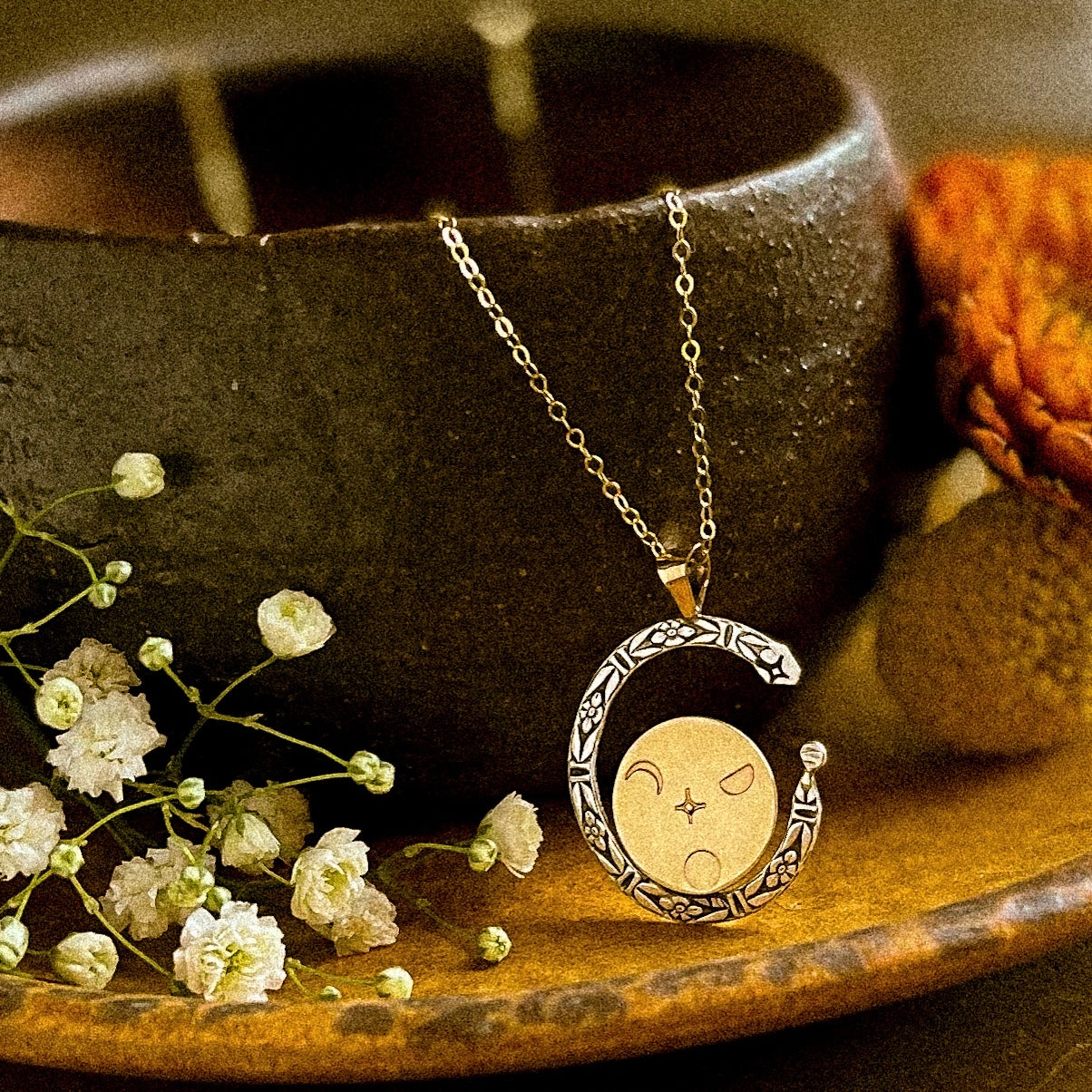 Harvest moon necklace