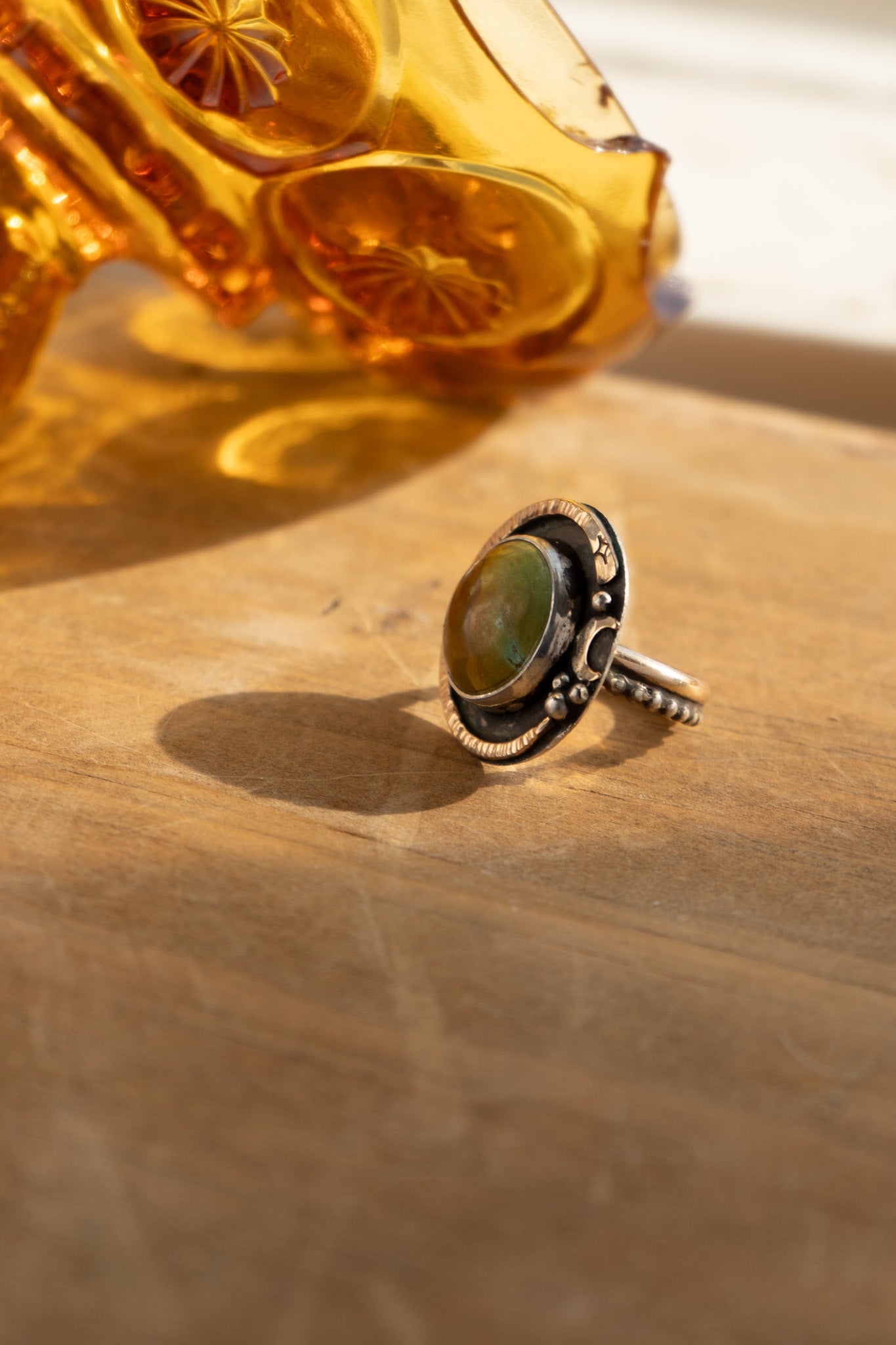 TURQUOISE SHEILD RING