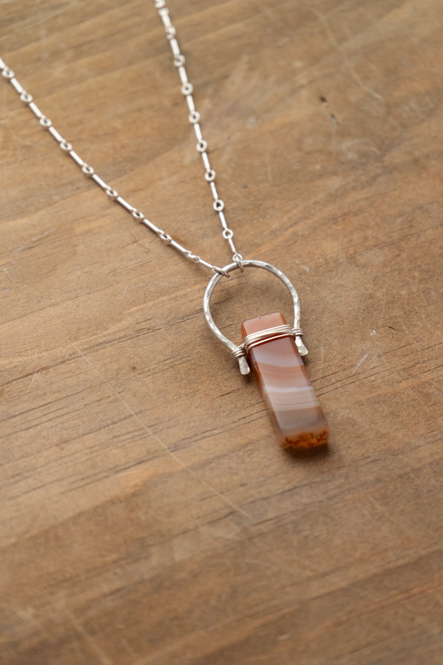CARNELIAN LANDSCAPE PENDANT
