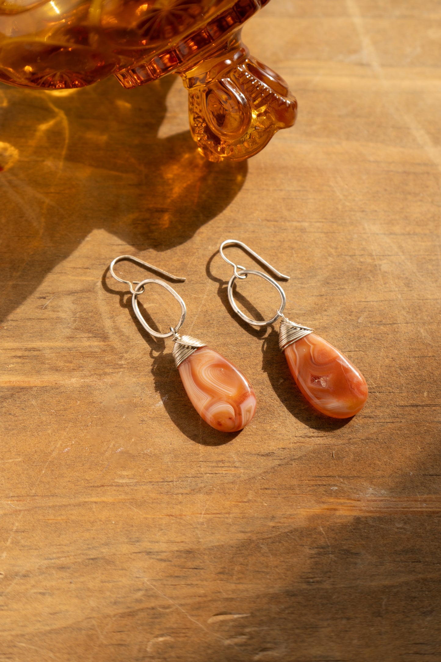 CARNELIAN STATEMENT DROPS