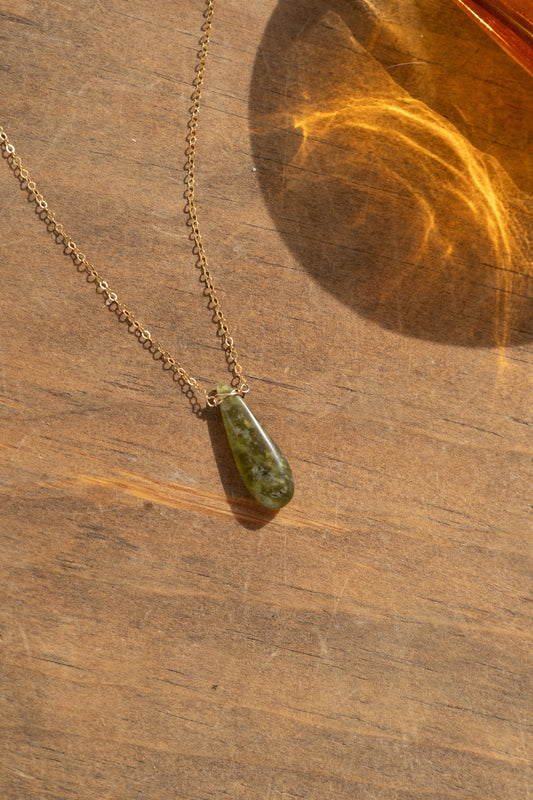 VESUVIANITE NECKLACE