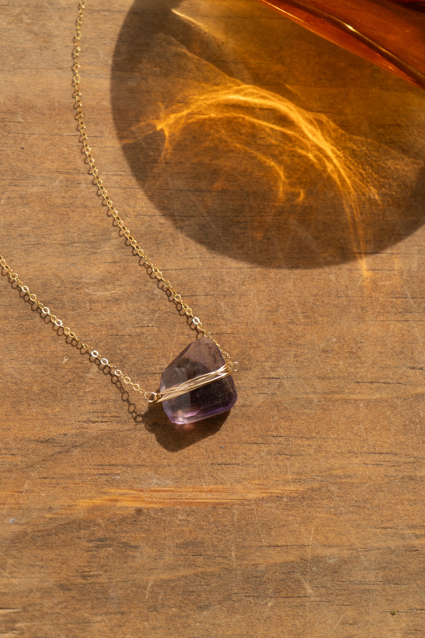 AMETHYST CHUNK NECKLACE