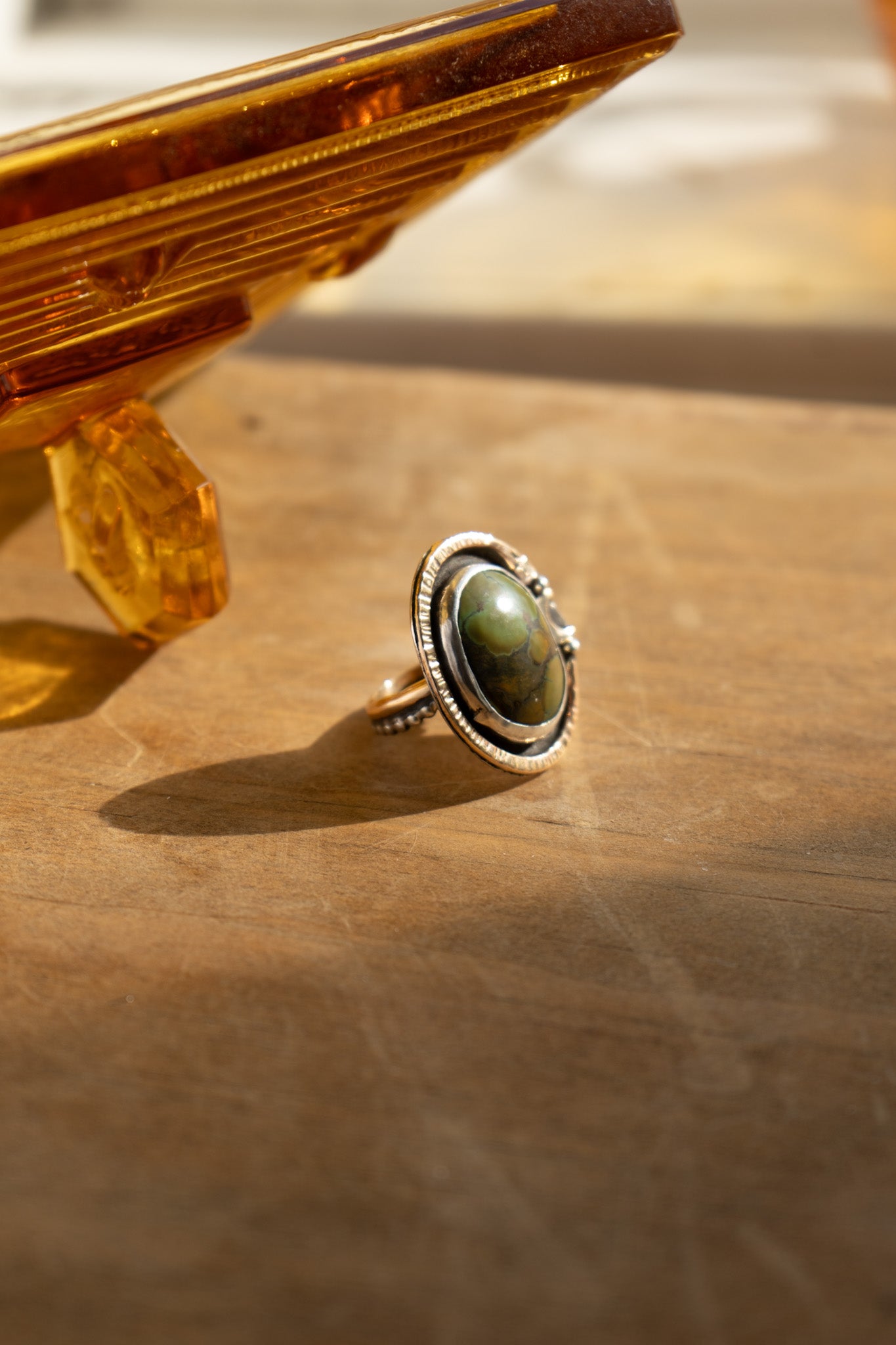 TURQUOISE SHEILD RING