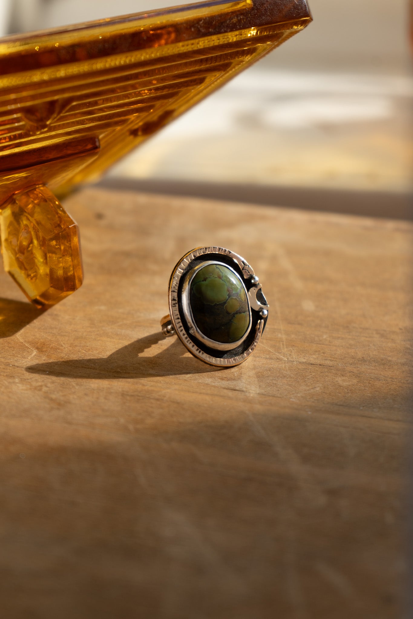 TURQUOISE SHEILD RING