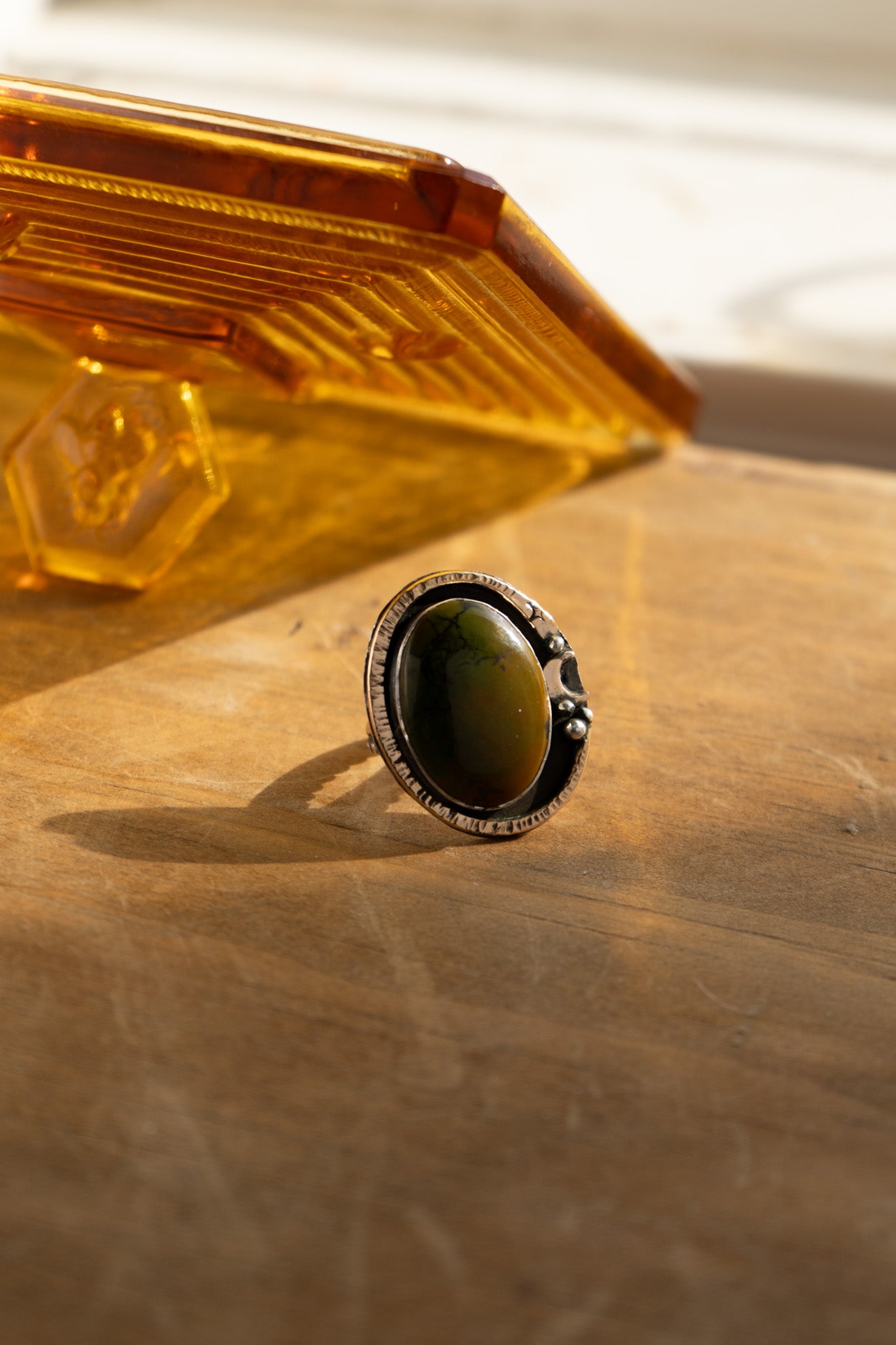 TURQUOISE SHEILD RING