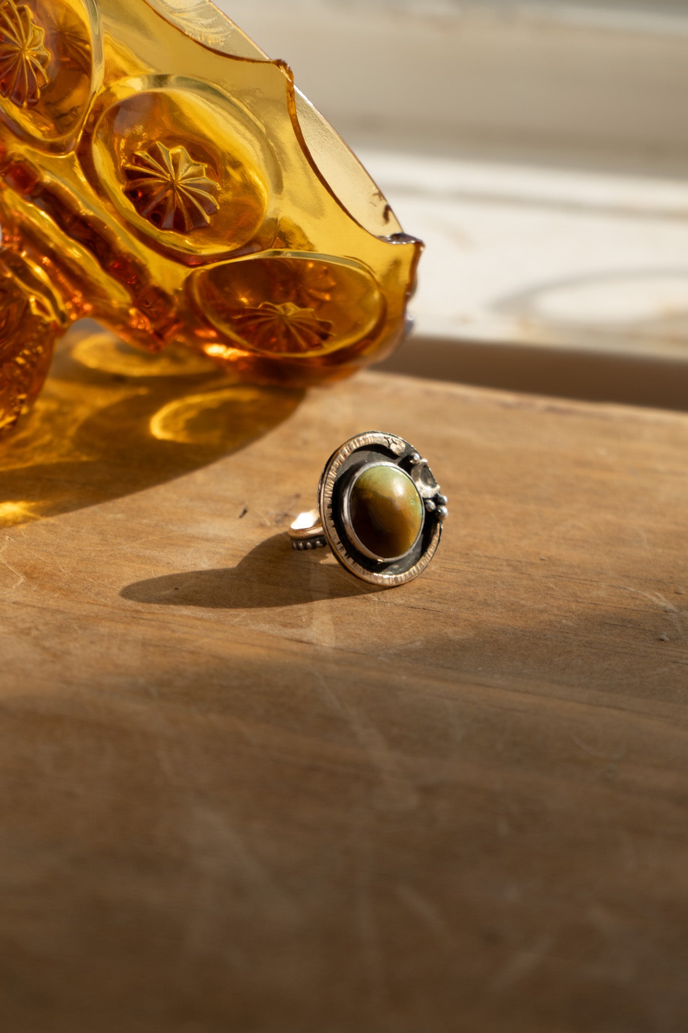 TURQUOISE SHEILD RING